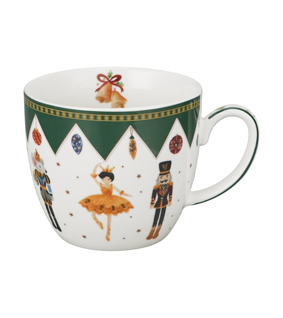 Kubek 460 ml w "koszyczku" NUTCRACKER