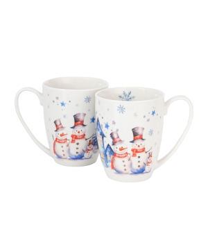 2 kubki classic "opakowanie szuflada" SNOWMAN