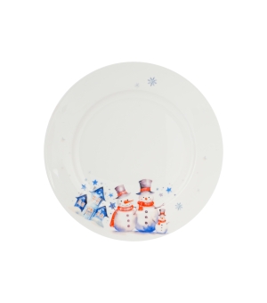 Komplet 2 talerze deserowe SNOWMAN