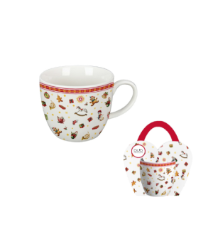 Kubek 460 ml "w koszyczku" CHRISTMAS GIFTS