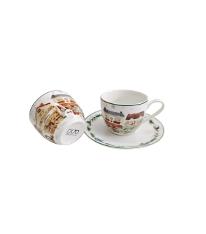 2 filiżanki espresso ze spodkami CHRISTMAS CITY 2