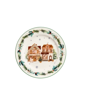 Komplet 2 talerze deserowe CHRISTMAS CITY 2