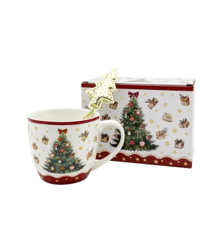 Kubek 460 ml z metalowym zaparzaczem CHRISTMAS TREE 3