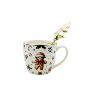Kubek 460 ml z metalowym zaparzaczem CHRISTMAS CUTIES