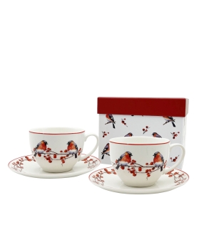 2 Filiżanki ze spodkami CHRISTMAS BIRDS 3