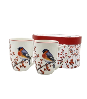 2 kubki classic CHRISTMAS BIRDS 3