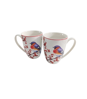 2 kubki classic CHRISTMAS BIRDS 3