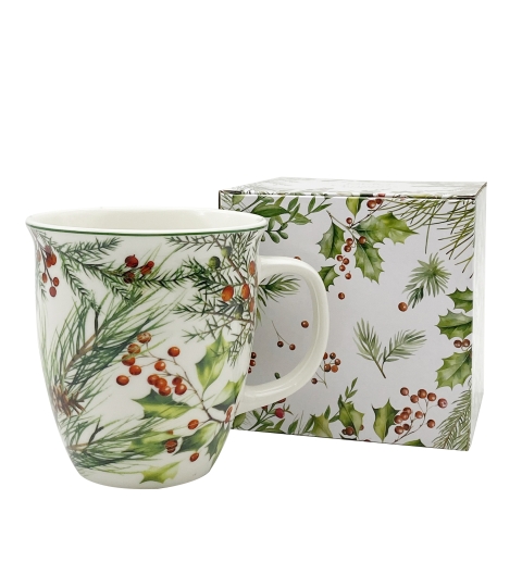 Kubek 650 ml CHRISTMAS LEAVES
