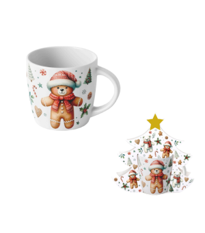 Kubek 400 ml w opakowaniu choinka CHRISTMAS CUTIES