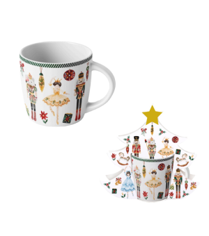 Kubek 400 ml w opakowaniu choinka CHRISTMAS NUTCRACKER