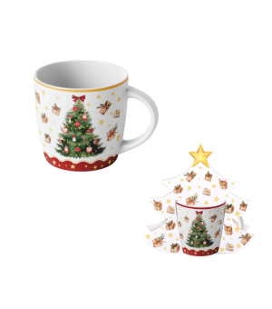 Kubek 400 ml w opakowaniu choinka CHRISTMAS TREE 3
