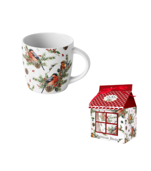 Kubek 400 ml w opakowaniu domek CHRISTMAS BIRDS 1