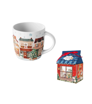 Kubek w opakowaniu domek CHRISTMAS CITY 2