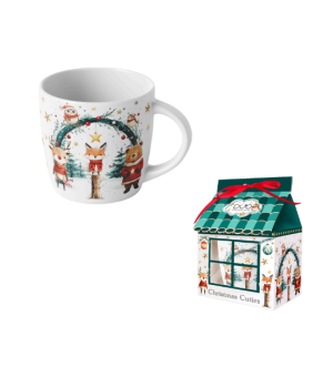 Kubek 400 ml w opakowaniu domek CHRISTMAS CUTIES 2
