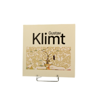 Komplet 2 talerze deserowe TREE OF LIFE Ecru inspired by Klimt