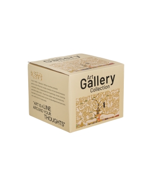 Kubek prosty TREE OF LIFE Ecru inspired by Gustav Klimt