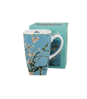 Kubek kwadratowy ALMOND BLOSSOM inspired by Van Gogh