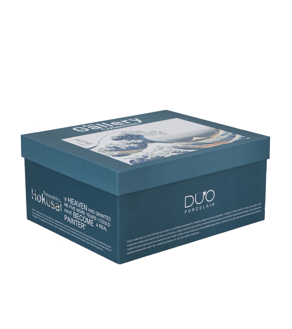 2 filiżanki ze spodkami THE GREAT WAVE inspired by Hokusai