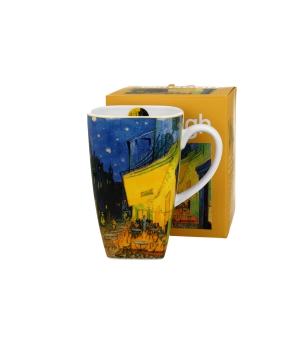 Kubek kwadratowy TERRACE AT NIGHT inspired by Van Gogh