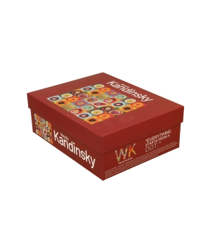 2 filiżanki espresso ze spodkami SQUARES WITH CIRCLES inspired by W. Kandinsky