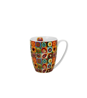 Kubek classic SQUARES WITH CIRCLES inspired by W. Kandinsky