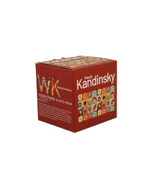 Kubek classic SQUARES WITH CIRCLES inspired by W. Kandinsky