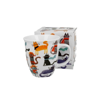 Kubek 650 ml Koci Świat STYLOWE KOTY