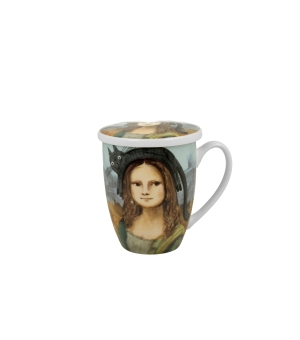 Kubek z zaparzaczem Koci Świat MONA LISA Z KOTEM