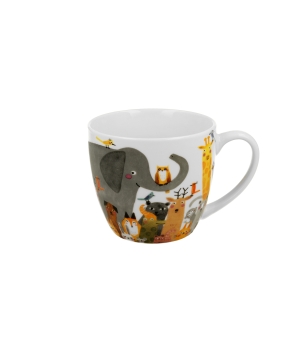 Kubek 460 ml w "koszyczku" Psi Świat ZWIERZĘTA