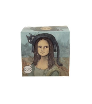 Kubek 650 ml Koci Świat MONA LISA Z KOTEM