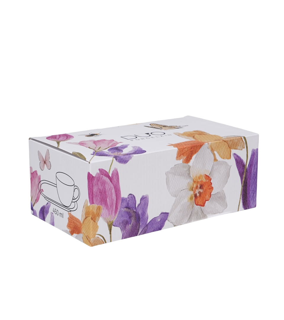 Zestaw śniadaniowy filiżanka jumbo ze spodkiem MAY