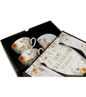 2 filiżanki royal ze spodkami PANSY