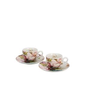 2 filiżanki espresso ze spodkami MAGNOLIE