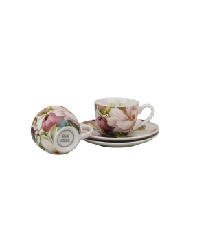 2 filiżanki espresso ze spodkami MAGNOLIE