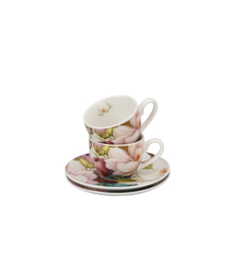 2 filiżanki espresso ze spodkami MAGNOLIE