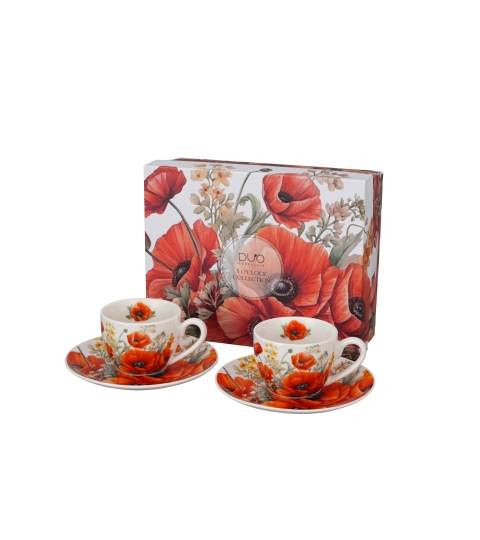 2 filiżanki espresso ze spodkami MAKI