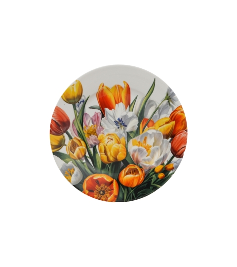 Komplet 2 talerze deserowe TULIPANY