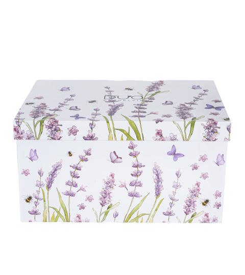 Zestaw dzbanek z zaparzaczem ze stali nierdzewnej i 2 filiżanki ze spodkami CLASSIC LAVENDER