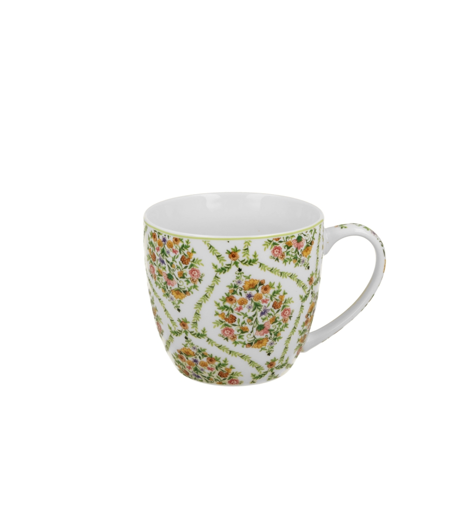 Kubek 460 ml w "koszyczku" FIORI