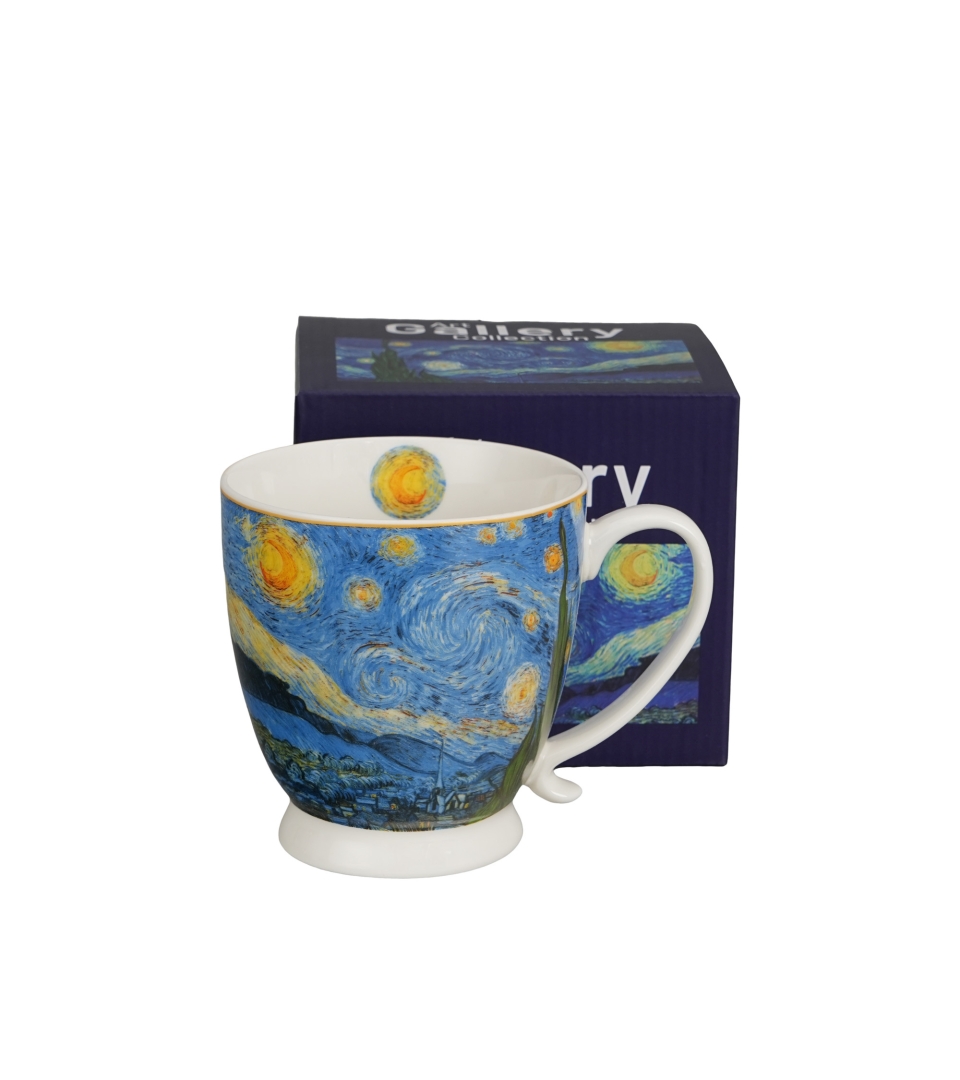 Kubek na stopce STARRY NIGHT inspired by Van Gogh