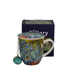 Kubek z zaparzaczem z zawieszką IRISES inspired by Van Gogh