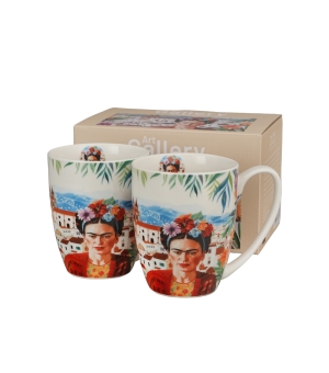 2 kubki classic MEXICAN ART RED