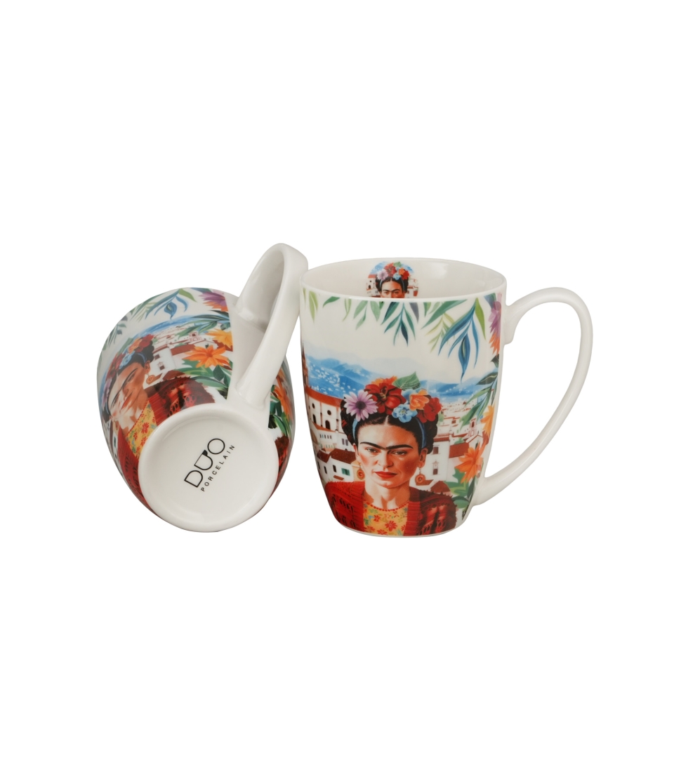 2 kubki classic MEXICAN ART RED