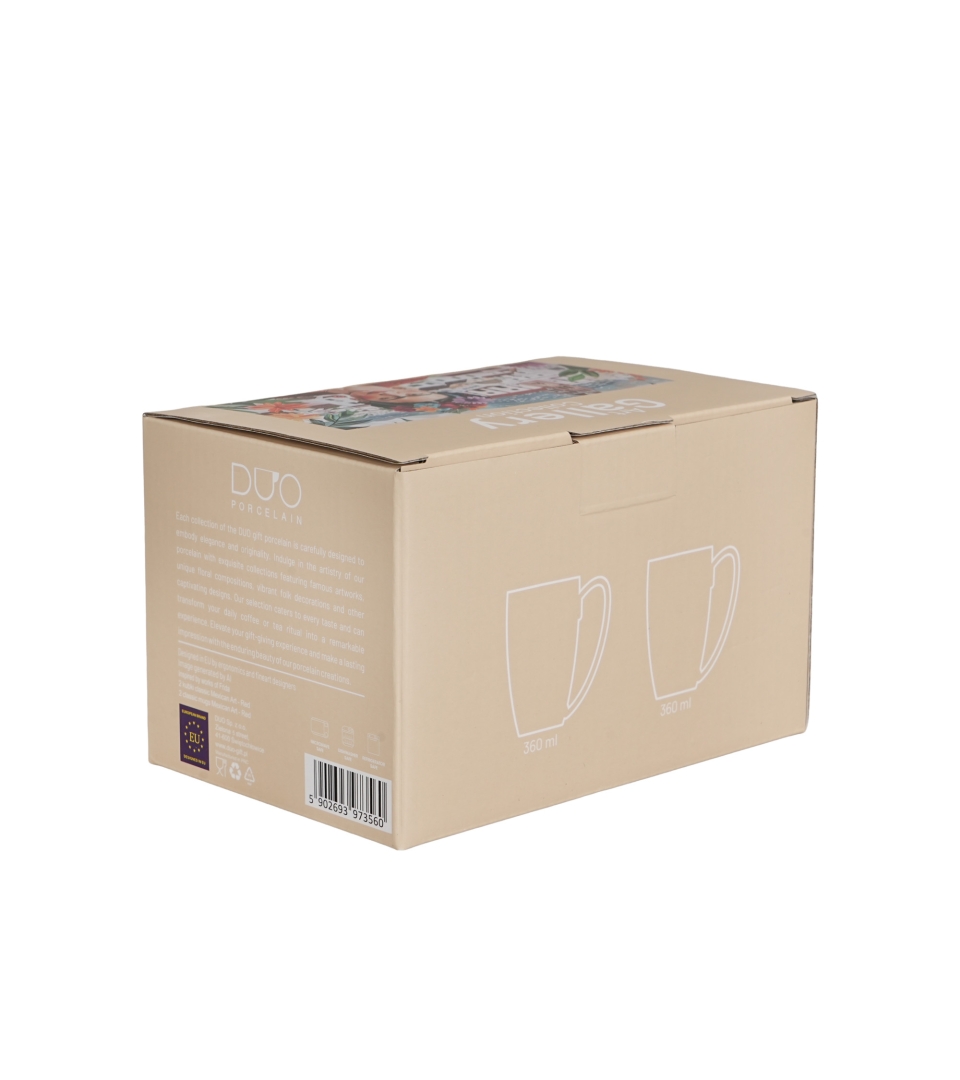 2 kubki classic MEXICAN ART RED