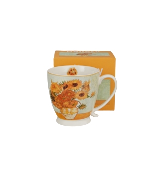 Kubek na stopce SUNFLOWERS inspired by Van Gogh