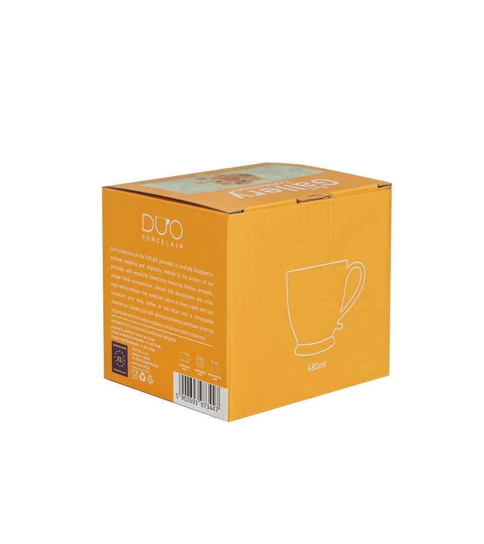 Kubek na stopce SUNFLOWERS inspired by Van Gogh