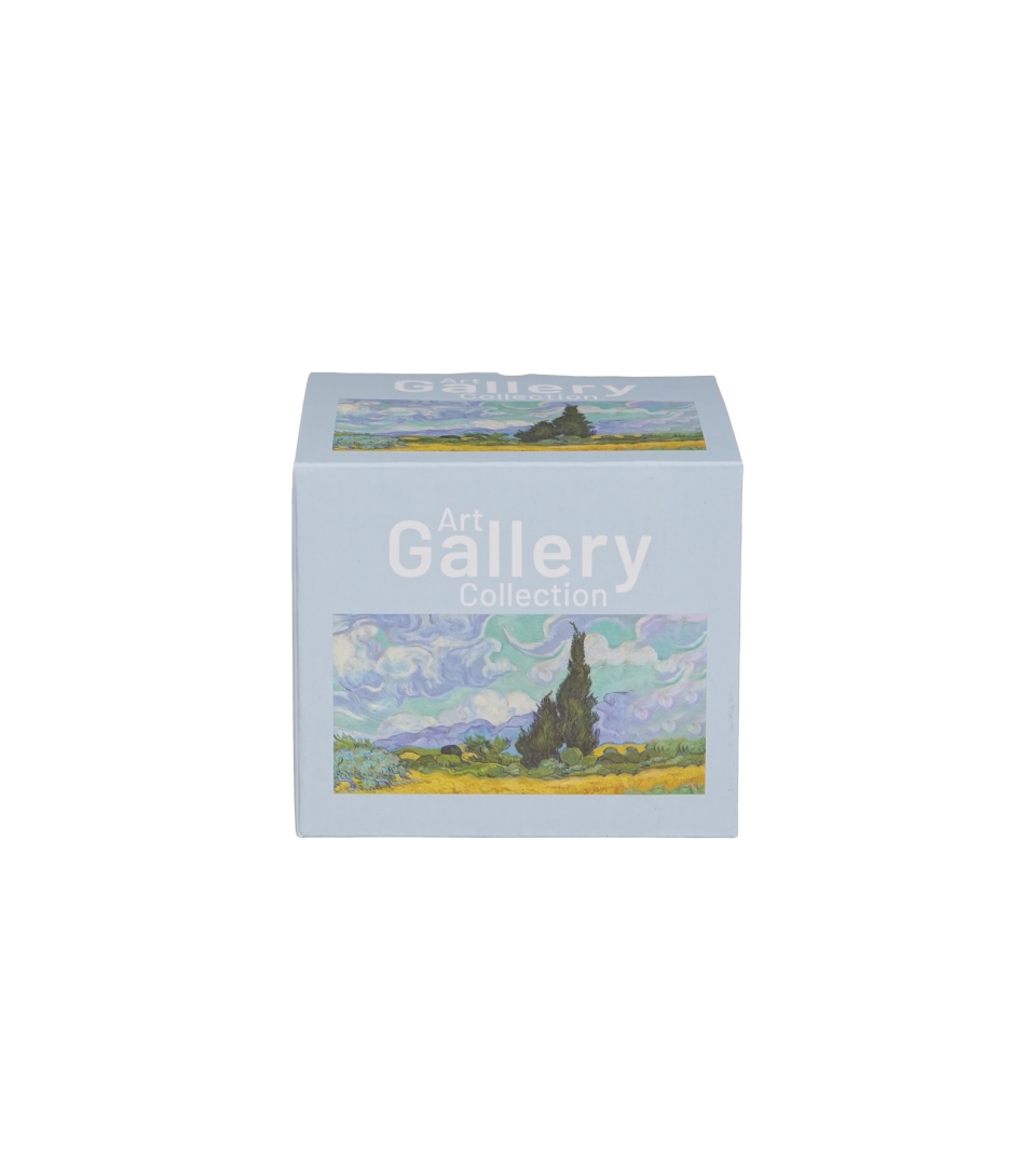 Kubek na stopce WHEAT FIELD inspired by Van Gogh