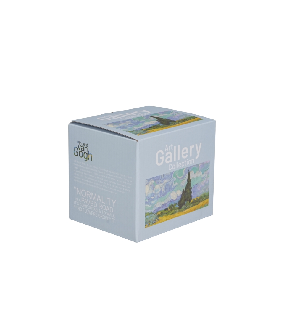 Kubek na stopce WHEAT FIELD inspired by Van Gogh