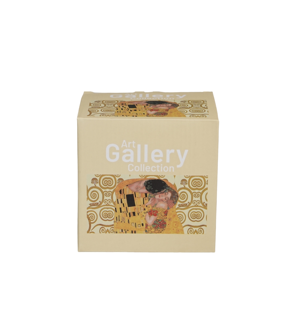 Zaparzacz na stopce THE KISS ECRU inspired by Klimt