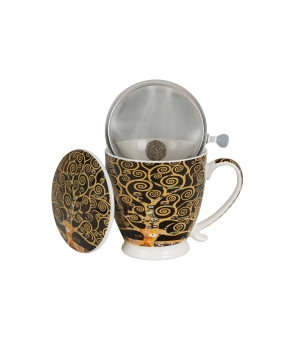 Zaparzacz na stopce TREE OF LIFE BROWN inspired by Klimt